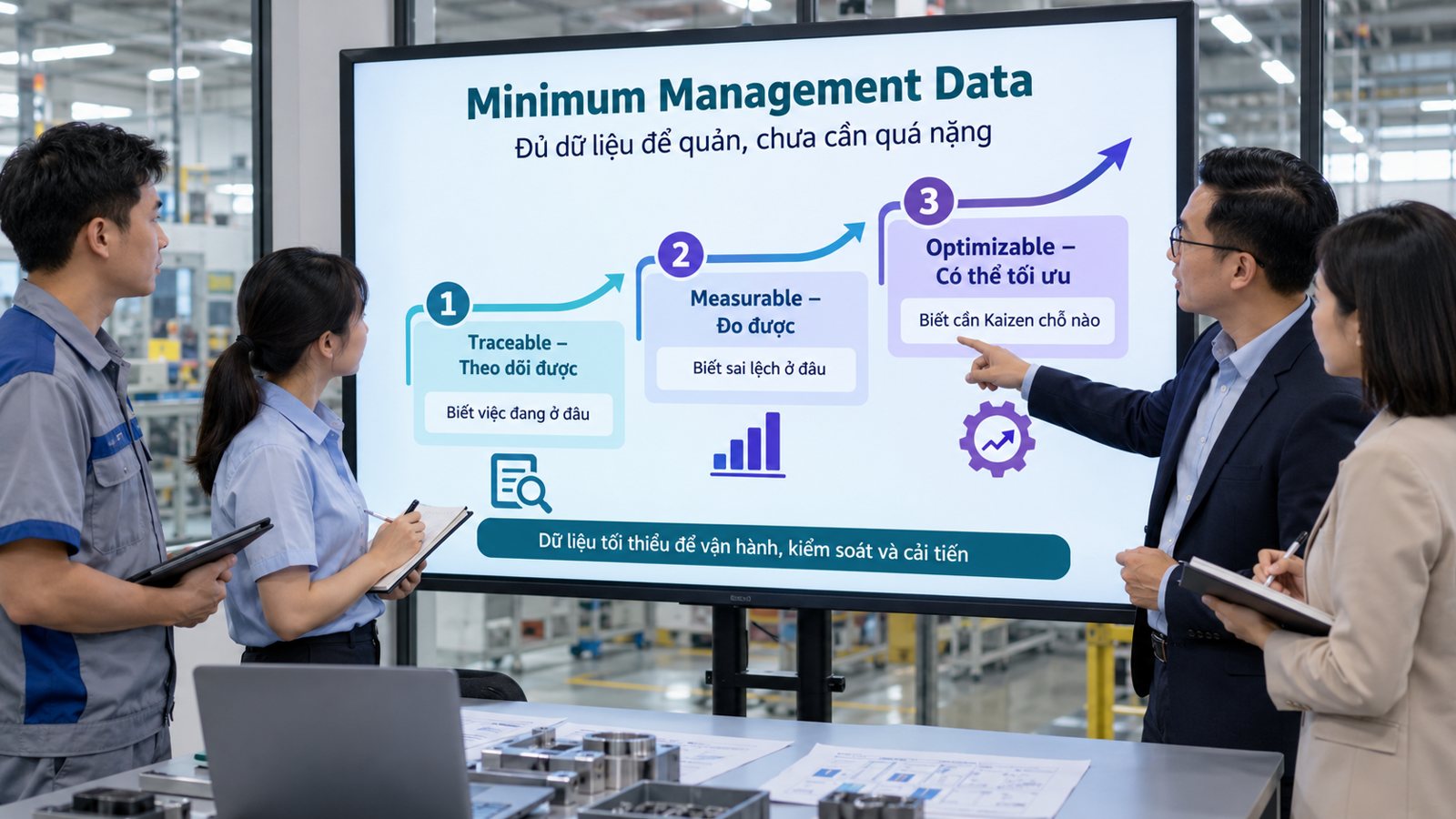 Dữ liệu quản trị tối thiểu: đủ để quản, chưa cần quá nặng Dữ liệu quản trị tối thiểu: đủ để quản, chưa cần quá nặng