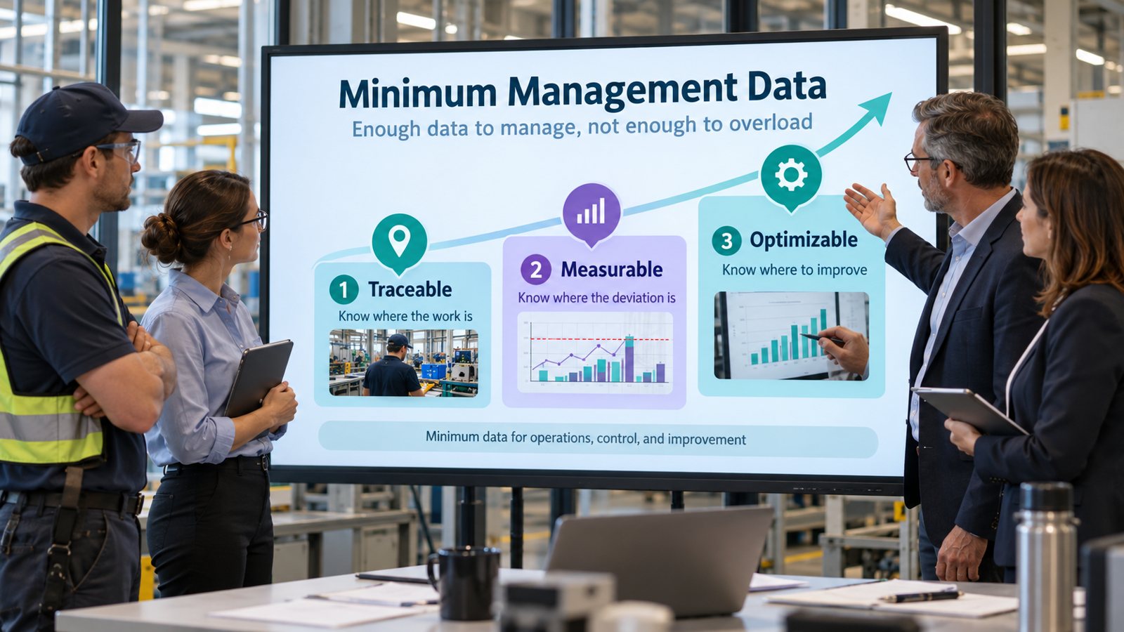 Minimum Management Data: enough data to manage, not enough to overload Minimum Management Data: enough data to manage, not enough to overload