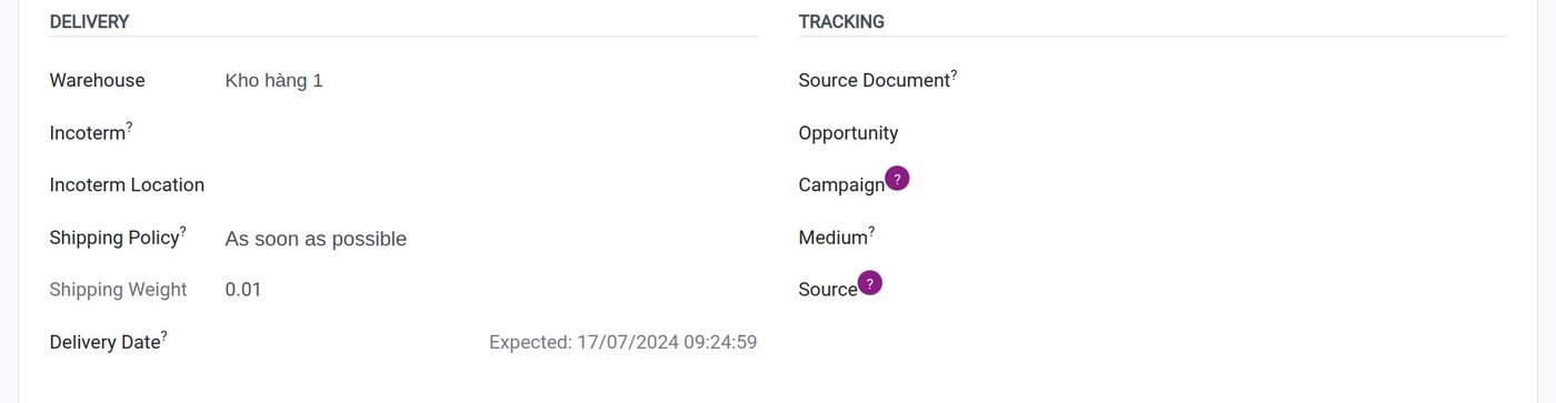 Delivery Date on a sales order in Viindoo, the level of data detail for delivery commitments Delivery Date on a sales order in Viindoo, the level of data detail for delivery commitments
