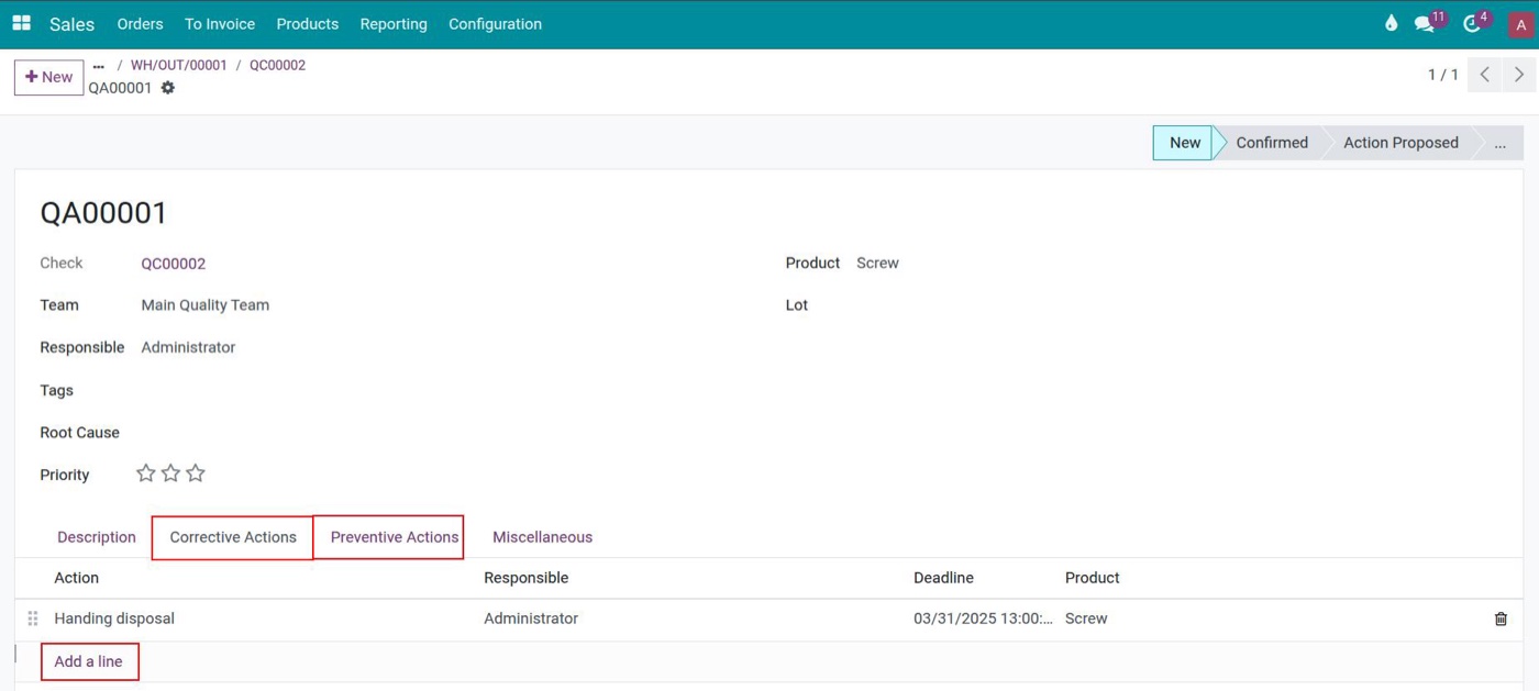 Quality alert in Viindoo with corrective and preventive actions Quality alert in Viindoo with corrective and preventive actions