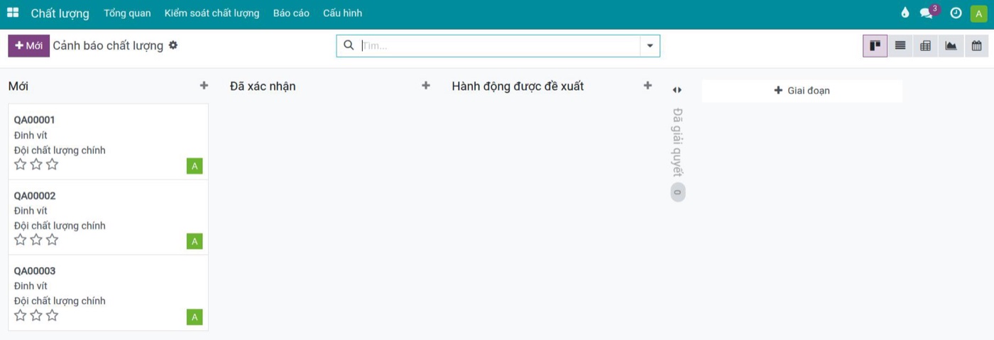 Danh sách cảnh báo chất lượng trong Viindoo theo giai đoạn, nguồn dữ liệu cho AI trong Kaizen và ERP Danh sách cảnh báo chất lượng trong Viindoo theo giai đoạn, nguồn dữ liệu cho AI trong Kaizen và ERP