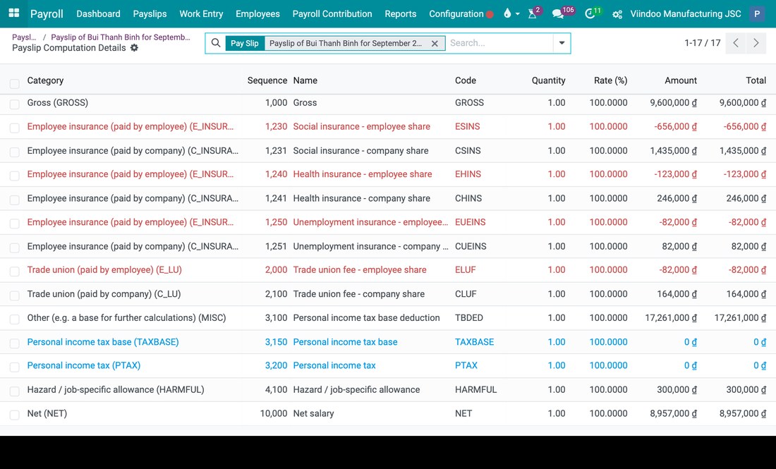 Who can see the payslips