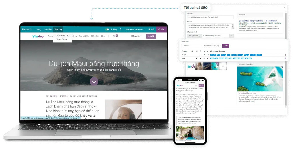 Viindoo blogs tối ưu SEO cho blog