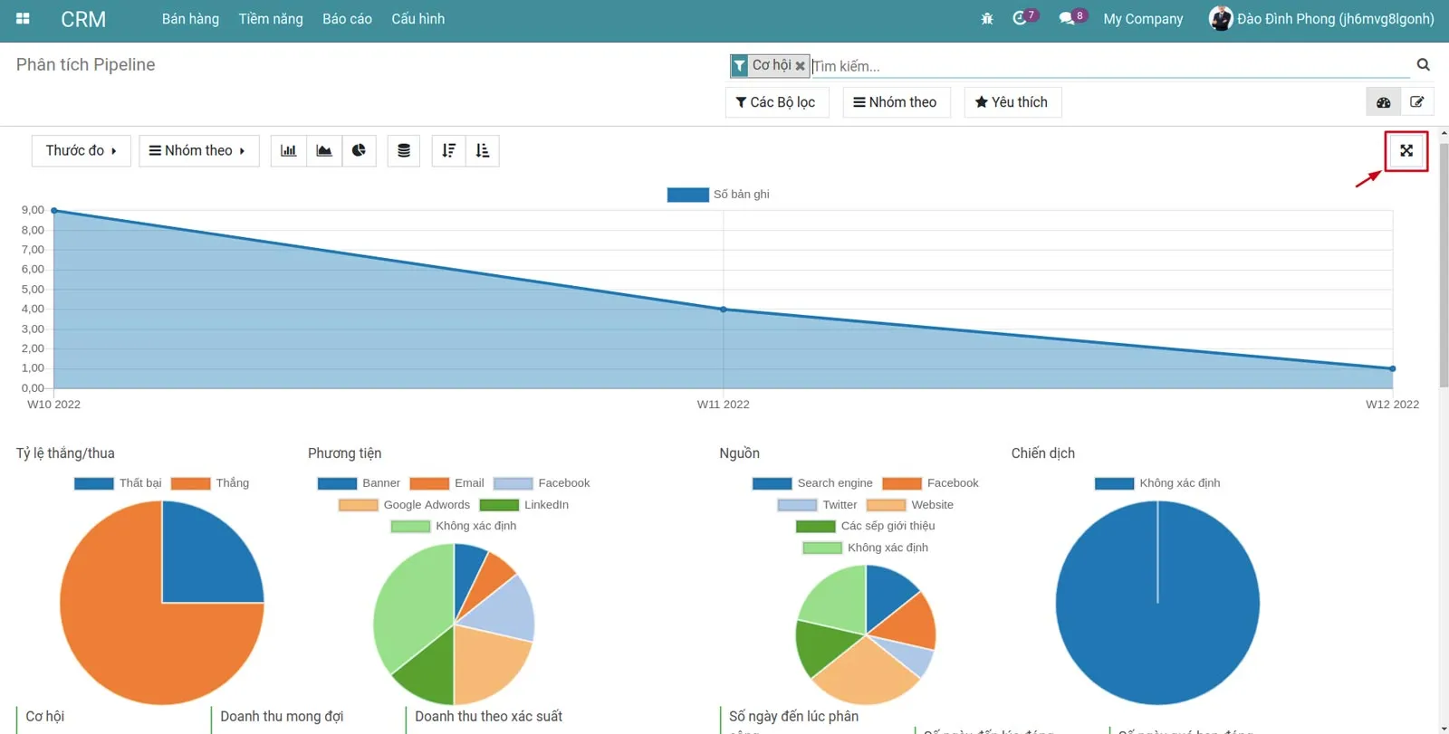 CRM Report - Viindoo DIgital Marketing